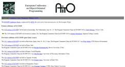 Desktop Screenshot of ecoop.org